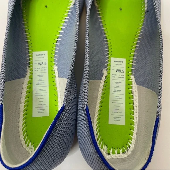 Rothy’sSomething Blue The Point Size 8.5 Pointed Toe Sparkle Blue Flats